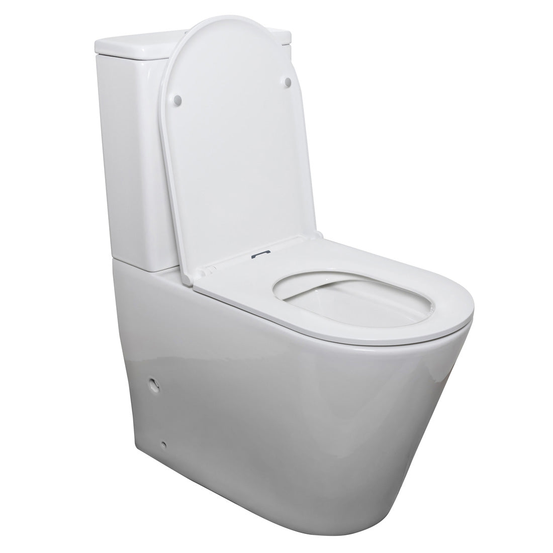 Caspian Rimless Back to Wall Toilet Suite V3