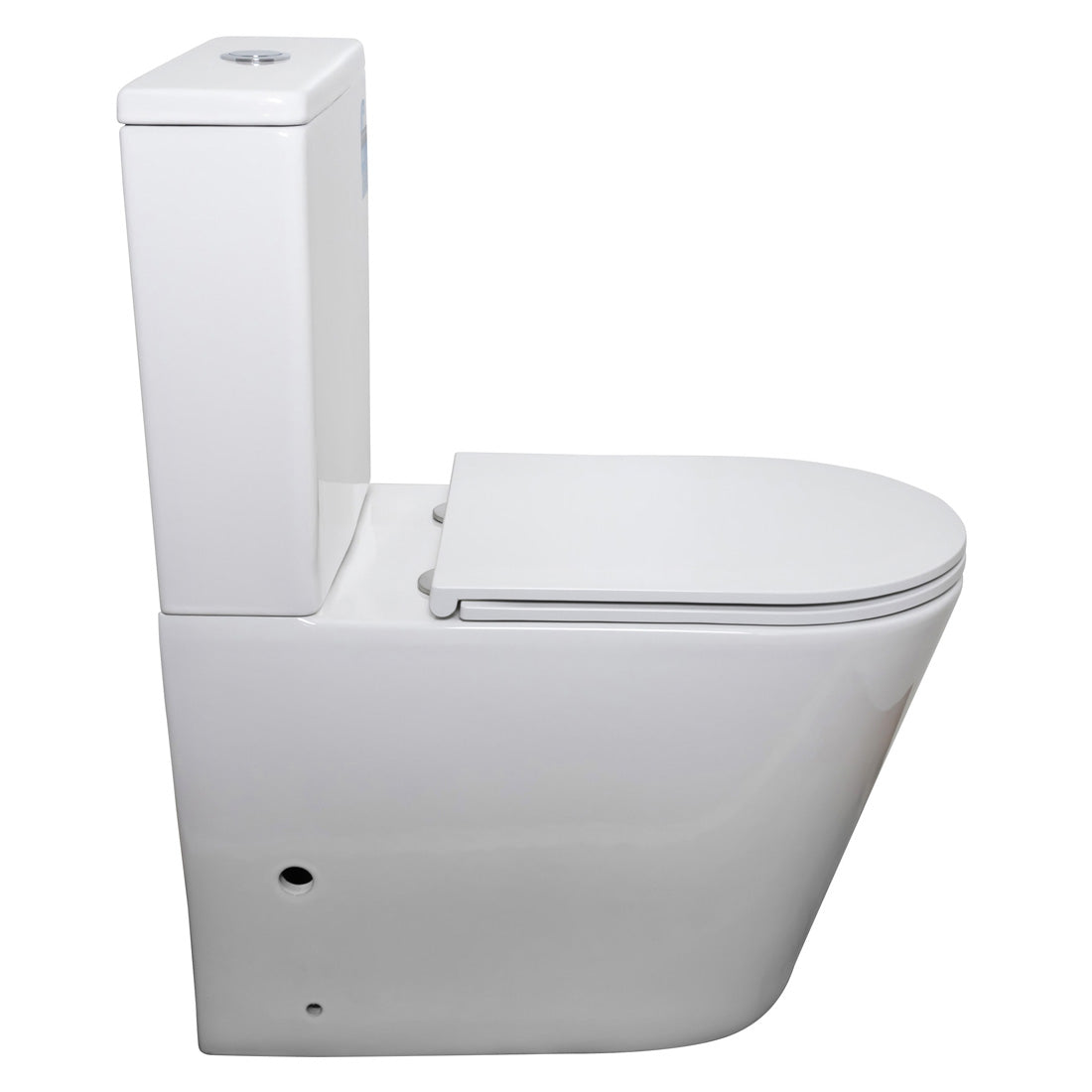 Caspian Rimless Back to Wall Toilet Suite V3