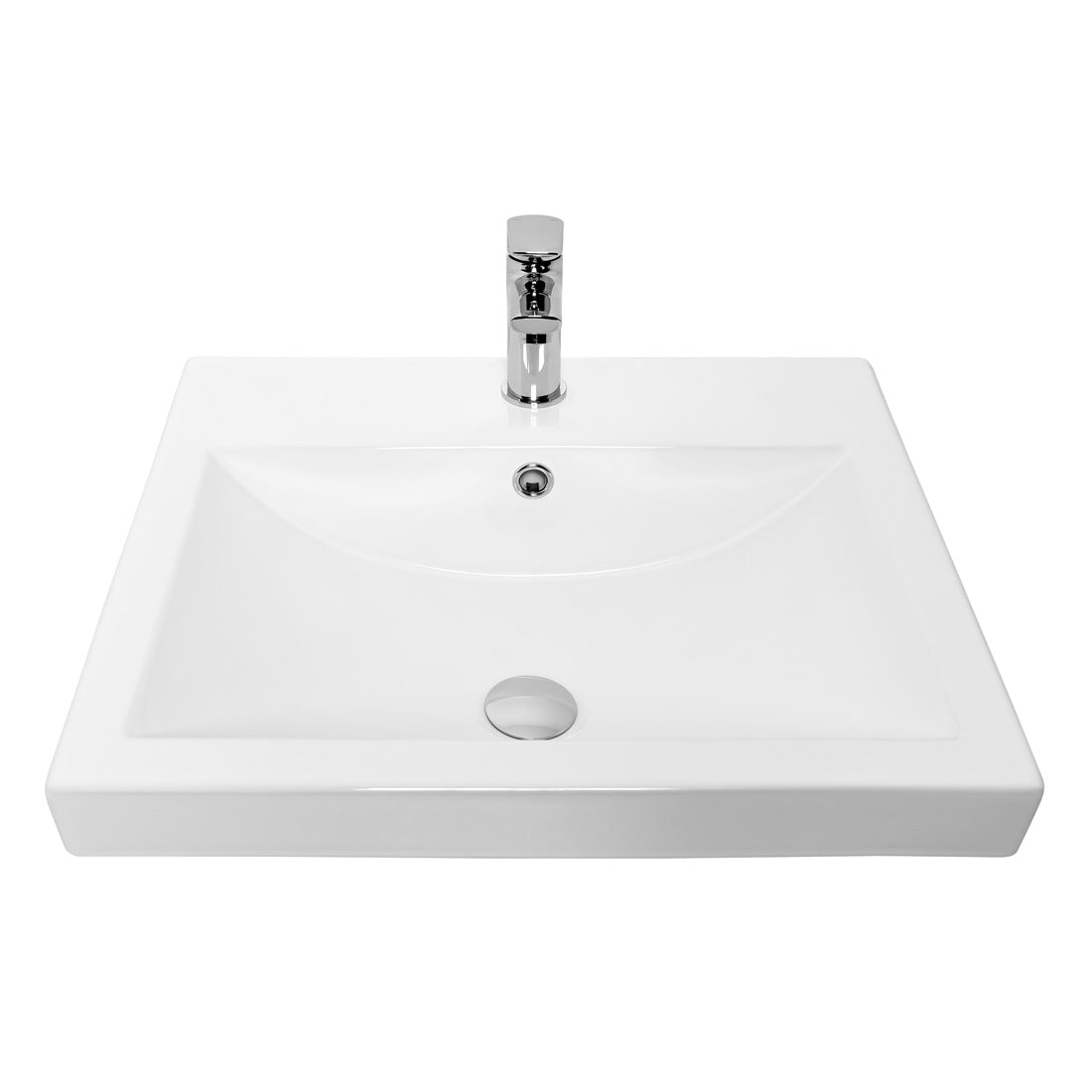 Elle Inset Basin 1 Tap Hole