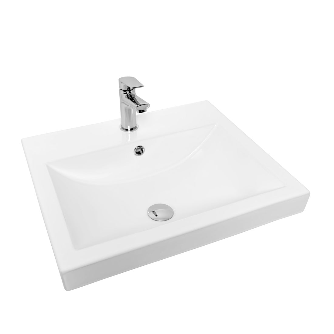 Elle Inset Basin 1 Tap Hole
